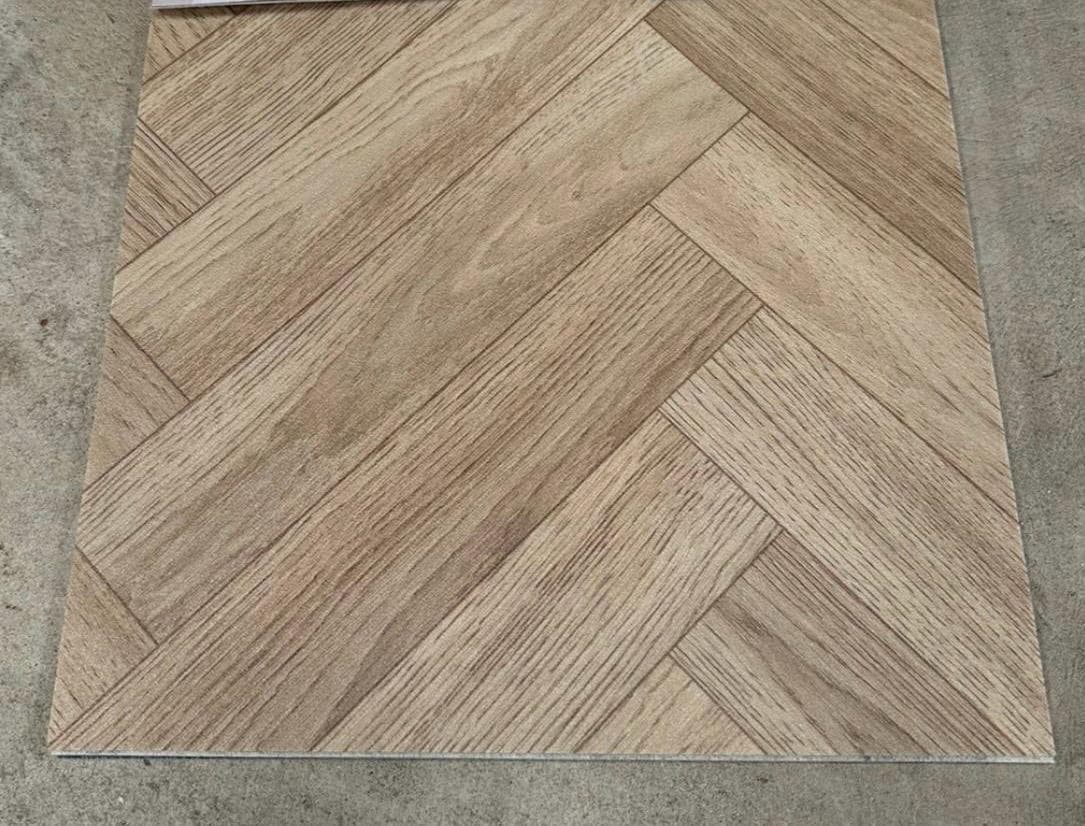 Oak Herringbone Vinyl Sheet Flooring – R10 Slip Resistant, 2.6mm Thick